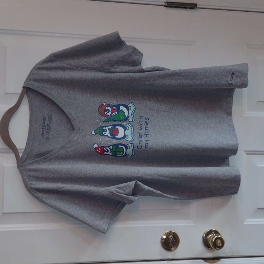 Life Is Good Christmas Crusher Tshirt, Size XXXL